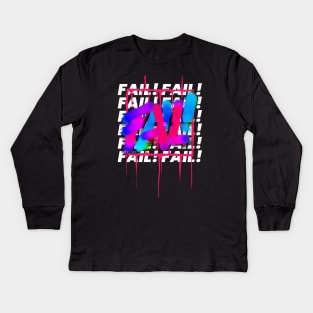 fail epic fail failure Kids Long Sleeve T-Shirt